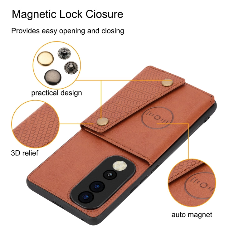 For Honor 80 Double Buckle Magnetic Phone Case