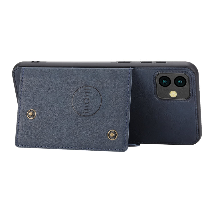 For Samsung Galaxy A04 Double Buckle Magnetic Phone Case