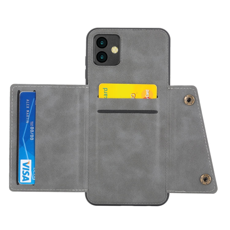 For Samsung Galaxy A04 Double Buckle Magnetic Phone Case