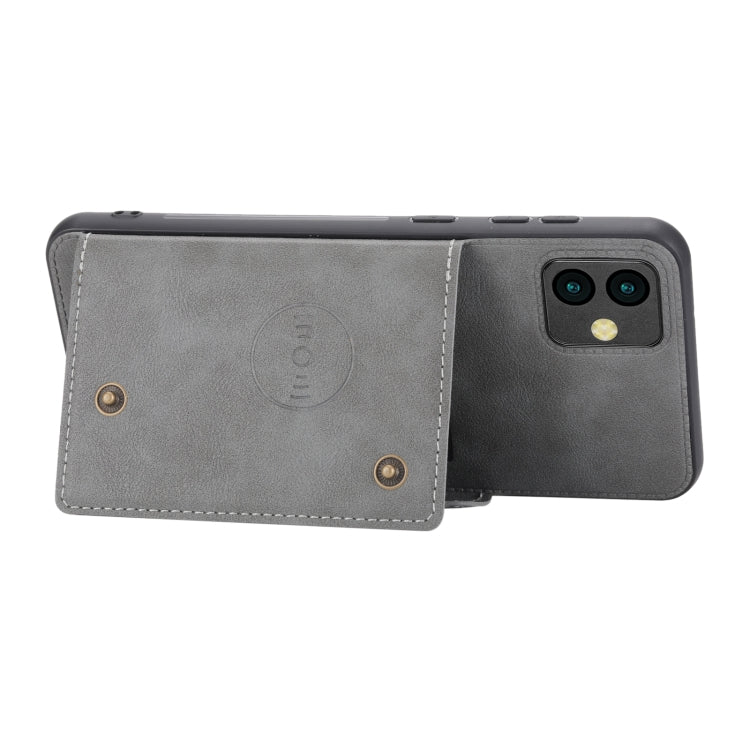 For Samsung Galaxy A04 Double Buckle Magnetic Phone Case
