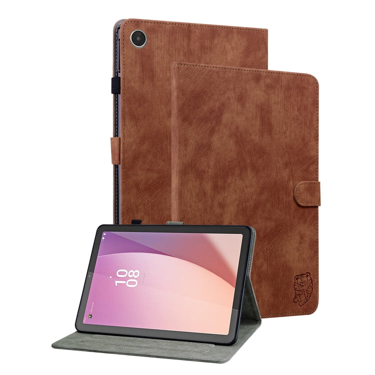 For Lenovo Tab M8 4th Gen TB-300FU Tiger Pattern Flip Leather Tablet Case