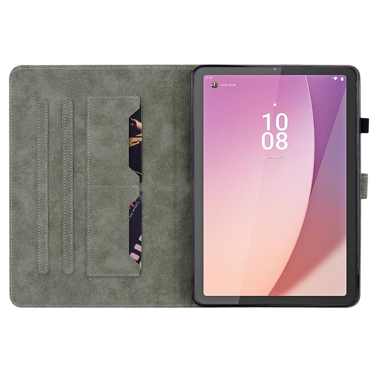 For Lenovo Tab M8 4th Gen TB-300FU Tiger Pattern Flip Leather Tablet Case