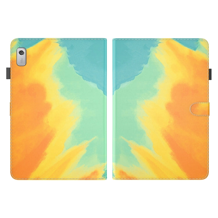For Lenovo Tab M9 Watercolor Pattern Flip Leather Tablet Case