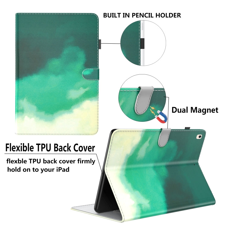 For Lenovo Tab M9 Watercolor Pattern Flip Leather Tablet Case