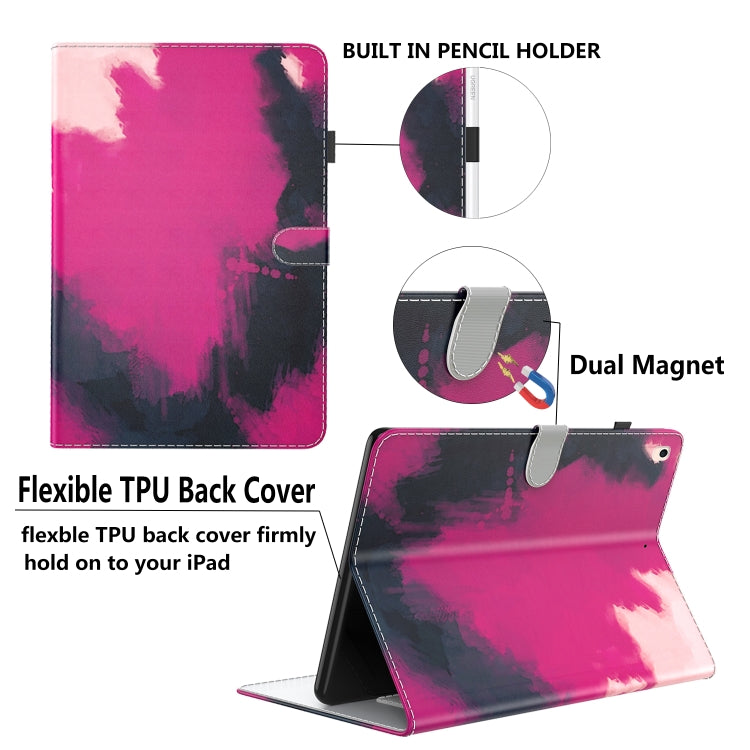 For Lenovo Tab M9 Watercolor Pattern Flip Leather Tablet Case