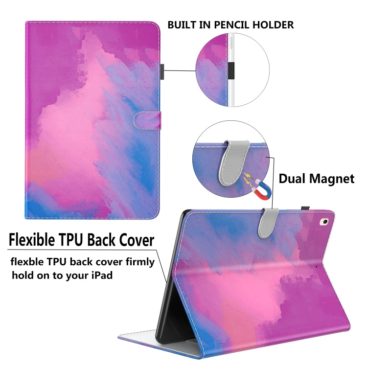 For Lenovo Tab M9 Watercolor Pattern Flip Leather Tablet Case