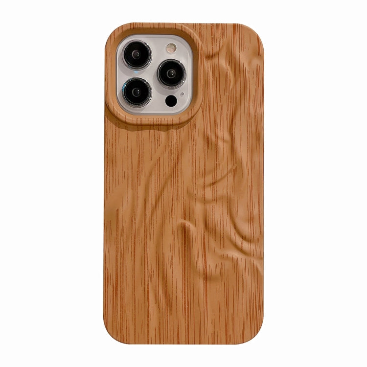 For iPhone 13 Pro Max Pleated Wood Grain TPU Phone Case
