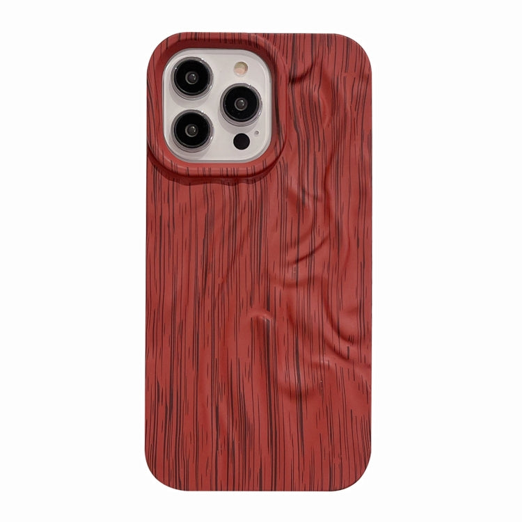 For iPhone 12 Pro Max Pleated Wood Grain TPU Phone Case