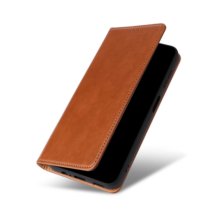 For Samsung Galaxy A14 5G Fierre Shann PU Genuine Leather Texture Leather Phone Case