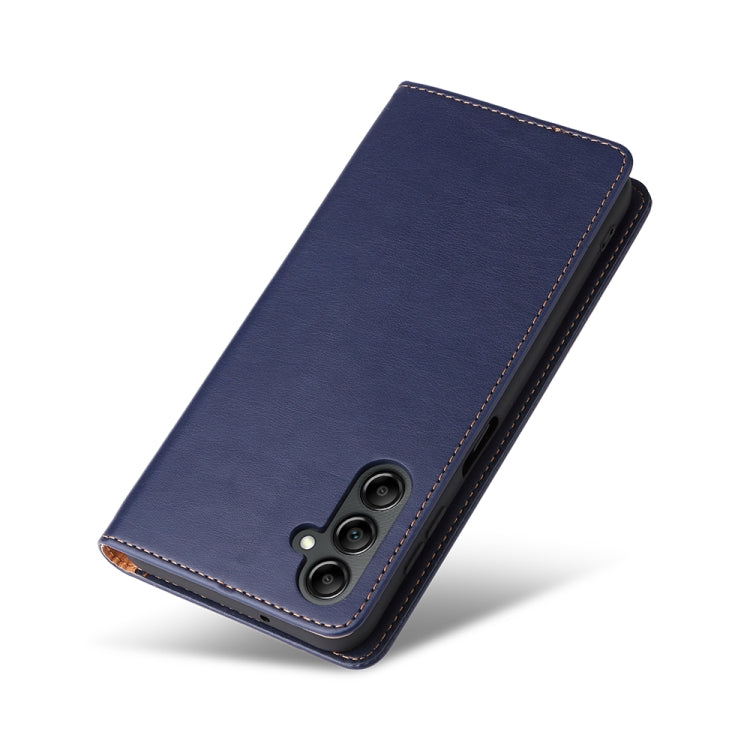 For Samsung Galaxy A14 5G Fierre Shann PU Genuine Leather Texture Leather Phone Case