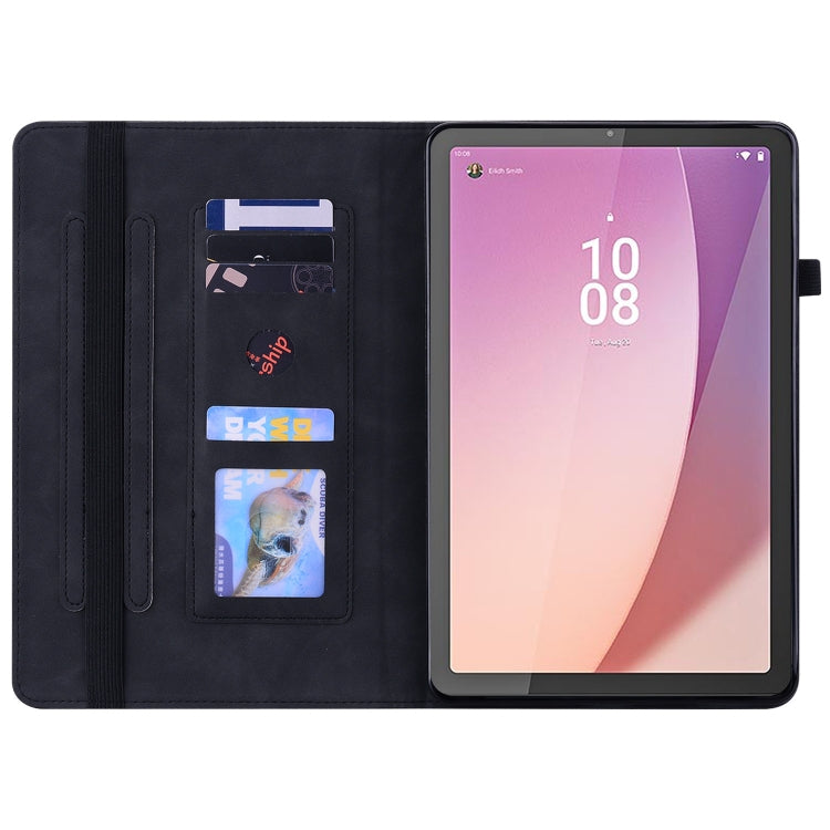 For Lenovo Tab M8 4th Gen TB-300FU Skin Feel Solid Color Zipper Leather Tablet Case