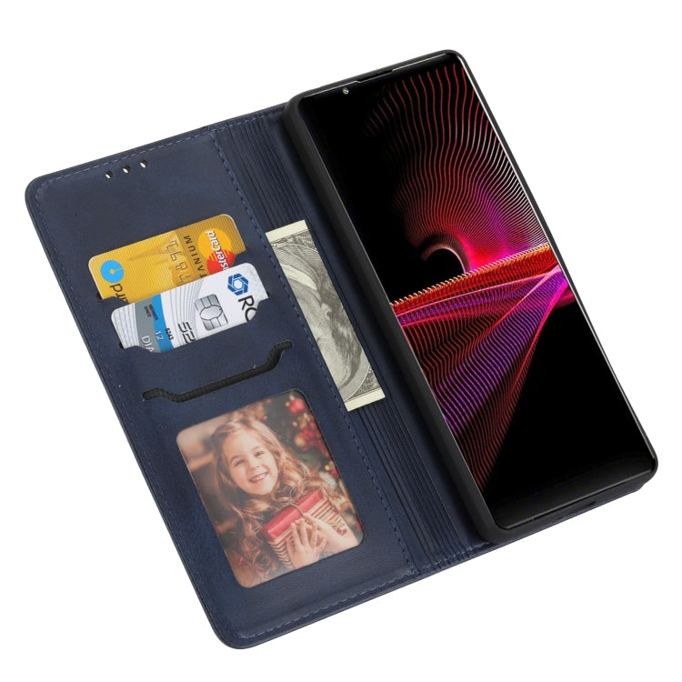 For Sony Xperia 10 V Embossed Happy Cat Pattern Flip Leather Phone Case