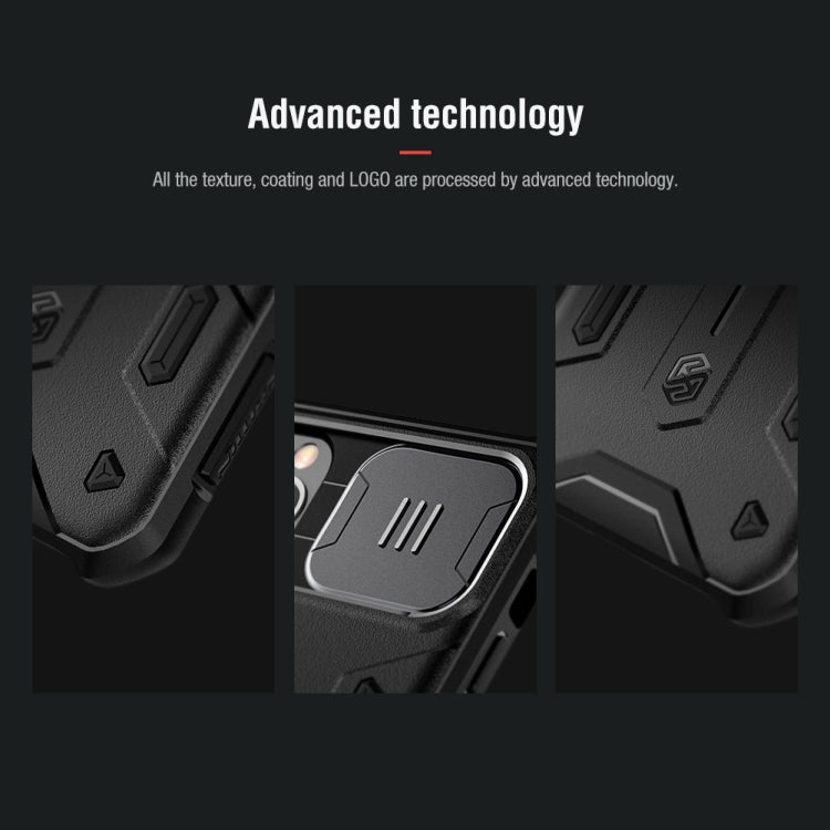 For iPhone 11 Pro NILLKIN Shockproof CamShield Armor Protective Case with Invisible Ring Holder