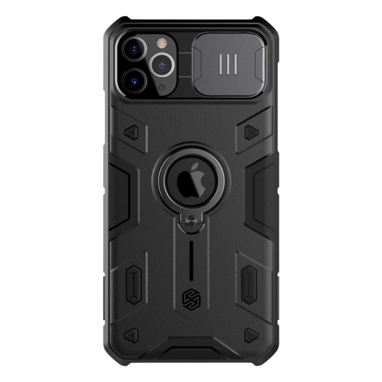 For iPhone 11 Pro Max NILLKIN Shockproof CamShield Armor Protective Case with Invisible Ring Holder