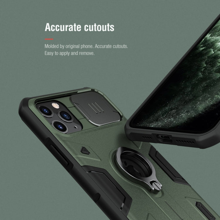 For iPhone 11 Pro Max NILLKIN Shockproof CamShield Armor Protective Case with Invisible Ring Holder