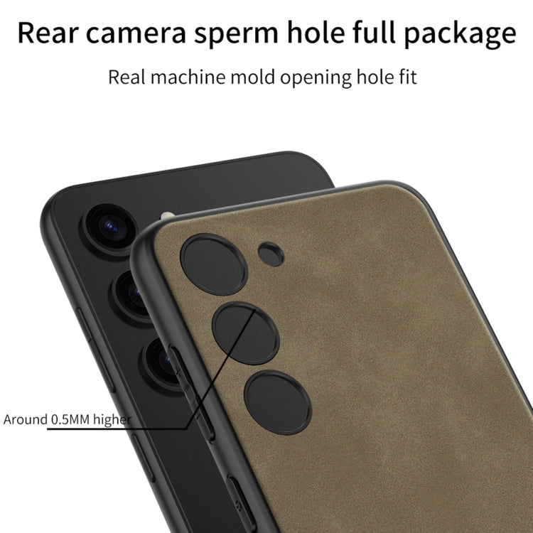 For Samsung Galaxy S23 5G GKK Skin-feel Leather Full Coverage Phone Case
