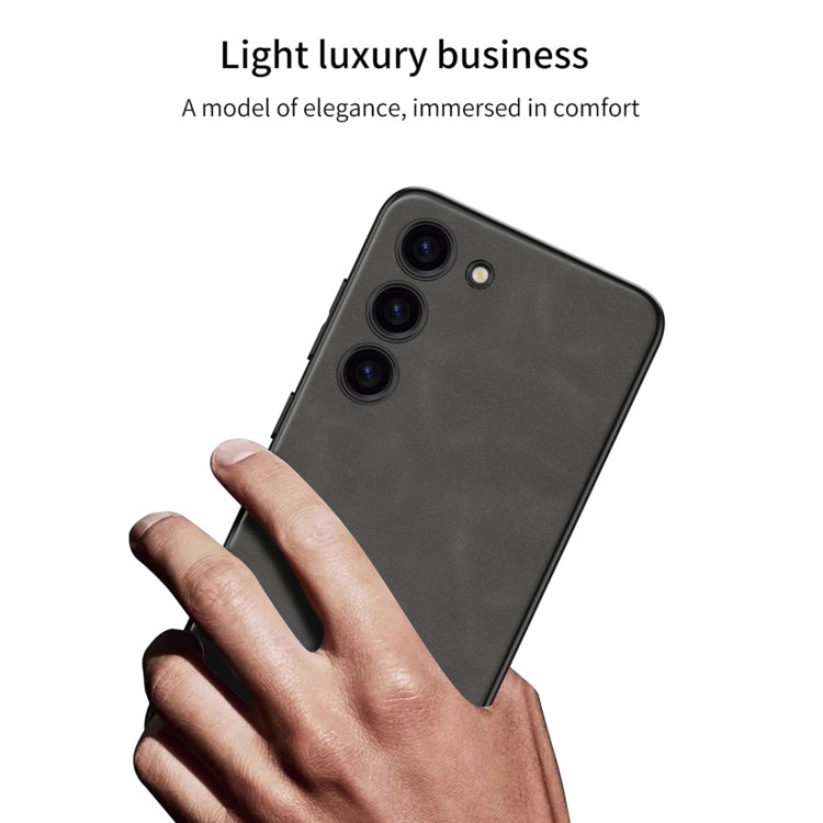 For Samsung Galaxy S23 5G GKK Skin-feel Leather Full Coverage Phone Case