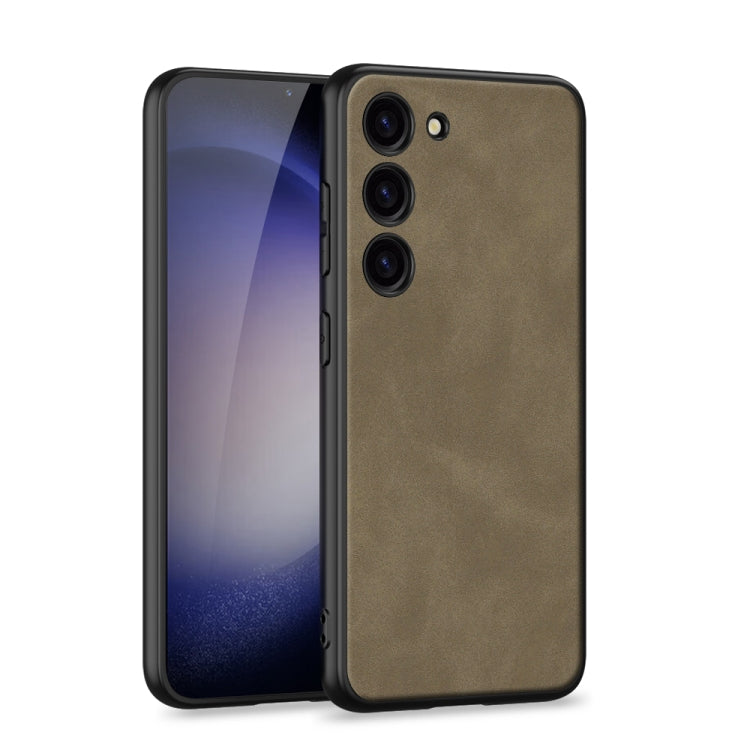 For Samsung Galaxy S23+ 5G GKK Skin-feel Leather Full Coverage Phone Case