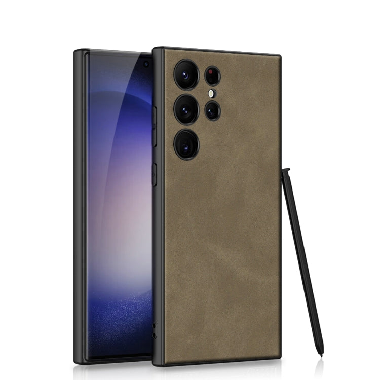 For Samsung Galaxy S23 Ultra 5G GKK Skin-feel Leather Full Coverage Phone Case without Pen