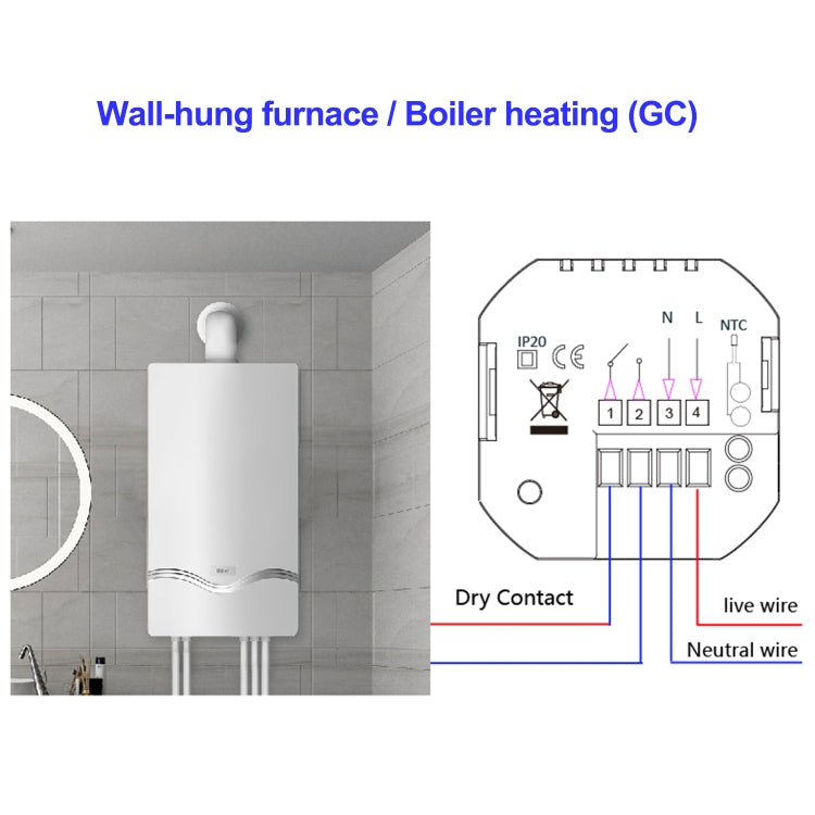 BHT-2002GCLM 220V Smart Home Heating Thermostat Boiler Heating WiFi Thermostat