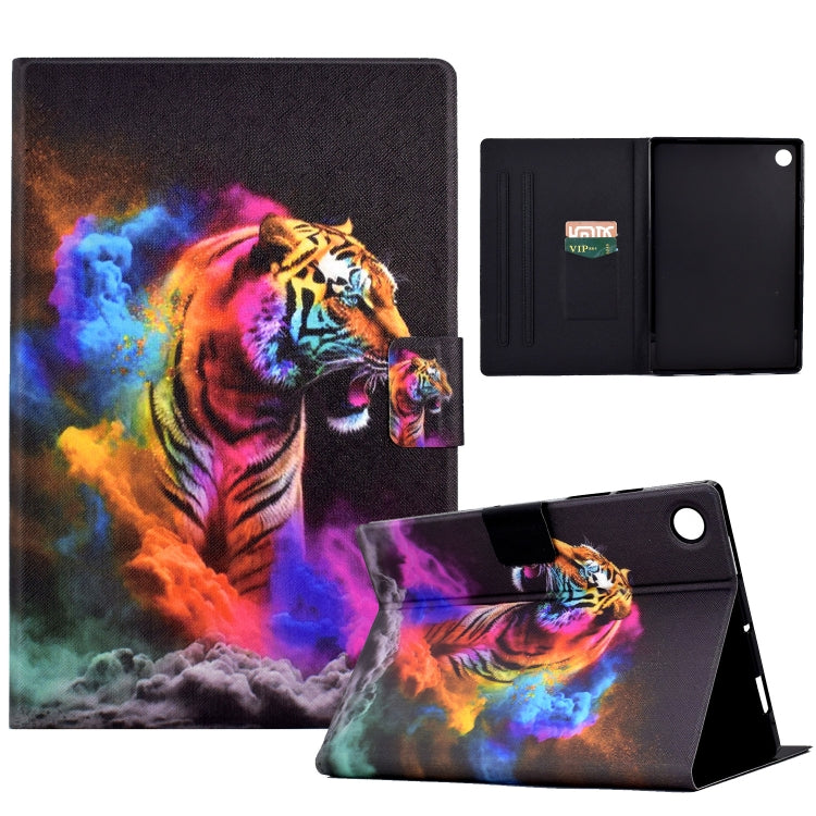 Coloured Drawing Leather Tablet Case For Huawei MatePad T 10 / T 10s / Honor Tablet Enjoy 2 / Pad X6 / Pad 6