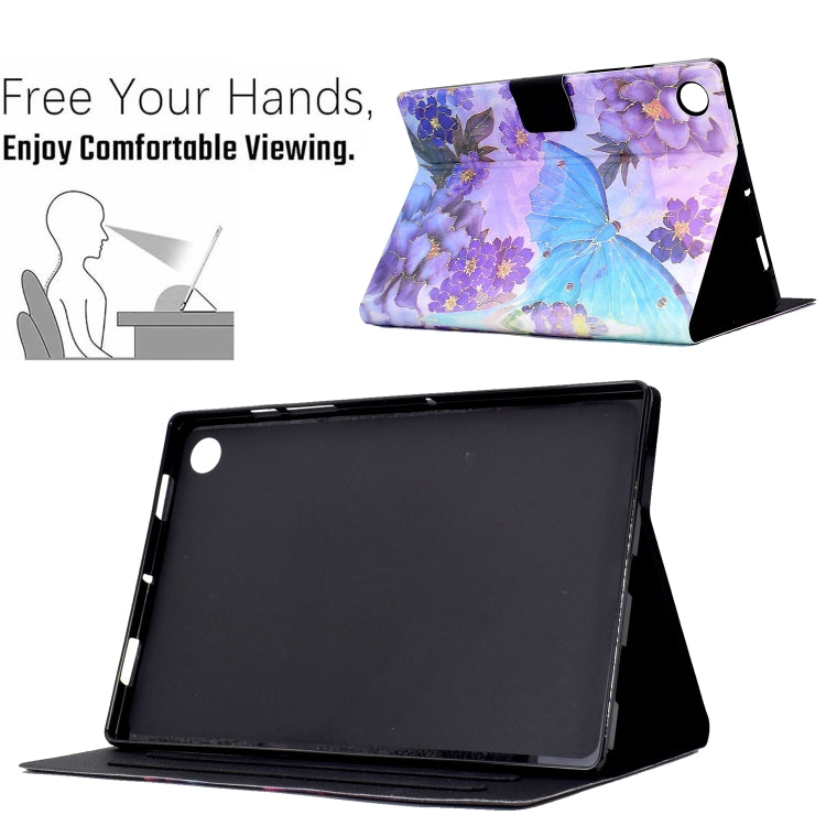 Coloured Drawing Leather Tablet Case For Huawei MatePad T 10 / T 10s / Honor Tablet Enjoy 2 / Pad X6 / Pad 6