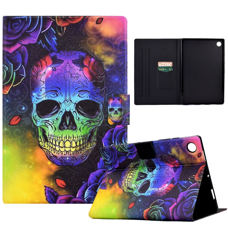 Coloured Drawing Leather Tablet Case For Huawei MatePad T 10 / T 10s / Honor Tablet Enjoy 2 / Pad X6 / Pad 6