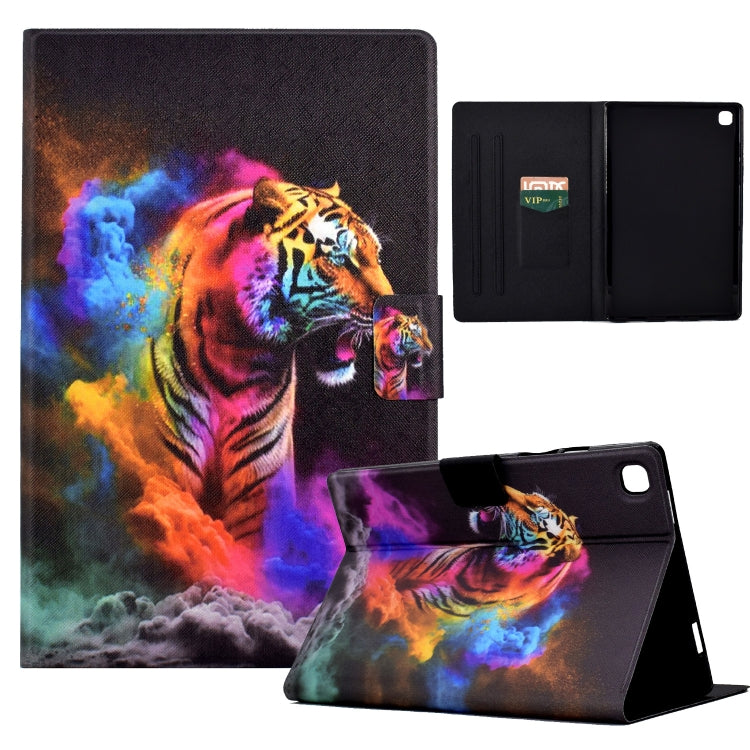For Samsung Galaxy Tab A7 Lite T220 Coloured Drawing Leather Tablet Case