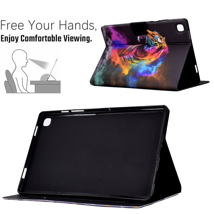 For Samsung Galaxy Tab A7 Lite T220 Coloured Drawing Leather Tablet Case