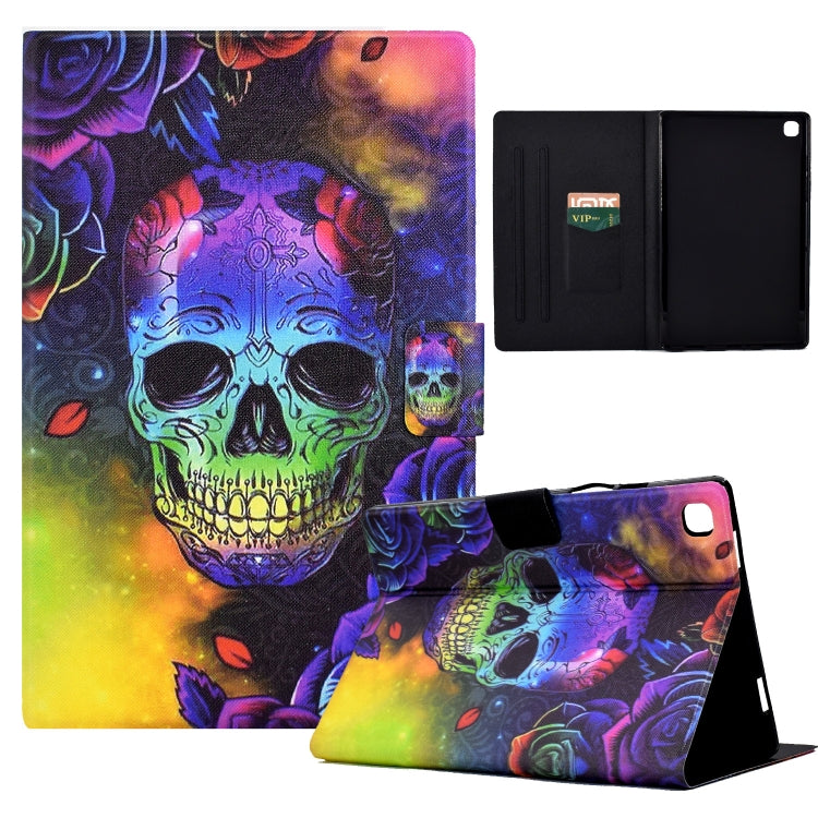 For Samsung Galaxy Tab A7 Lite T220 Coloured Drawing Leather Tablet Case