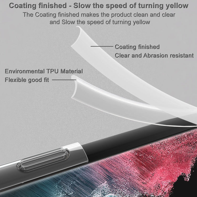 For Samsung Galaxy S23+ 5G IMAK UX-10 Series Transparent Shockproof TPU Phone Case