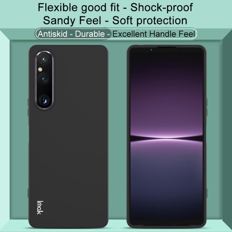For Sony Xperia 1 V IMAK UC-3 Series Shockproof Frosted TPU Protective Case(Black)