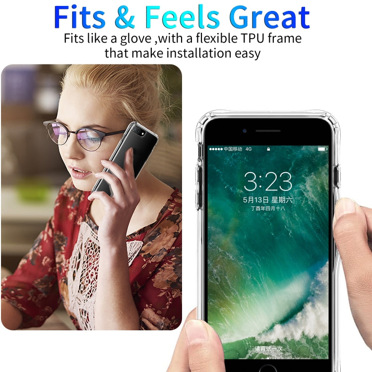 For iPhone 6 Plus / 6s Plus / 7 Plus / 8 Plus Shockproof Thickening Acrylic Protective Case(Transparent)