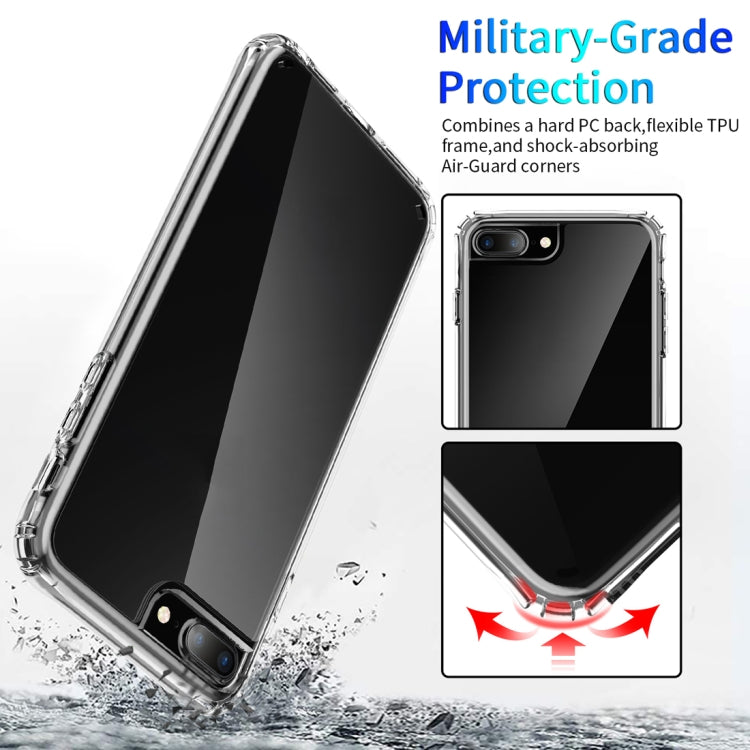 For iPhone 6 Plus / 6s Plus / 7 Plus / 8 Plus Shockproof Thickening Acrylic Protective Case(Transparent)