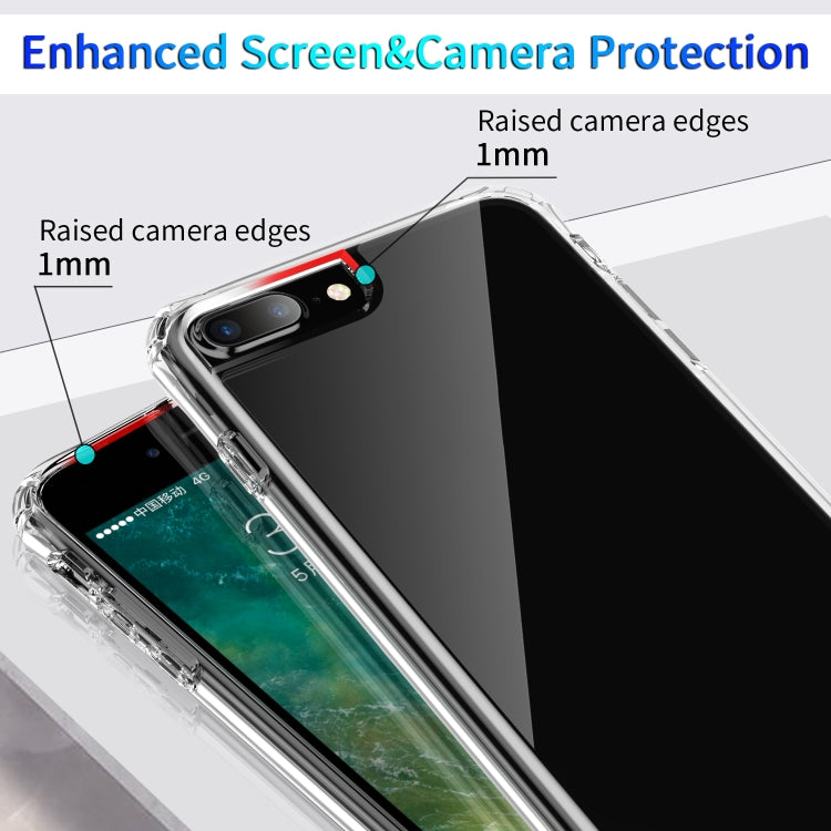 For iPhone 6 Plus / 6s Plus / 7 Plus / 8 Plus Shockproof Thickening Acrylic Protective Case(Transparent)