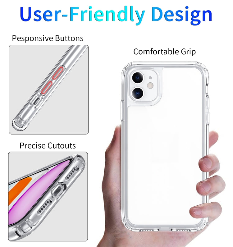 For iPhone 11 Pro Shockproof Thickening Acrylic Protective Case(Transparent)