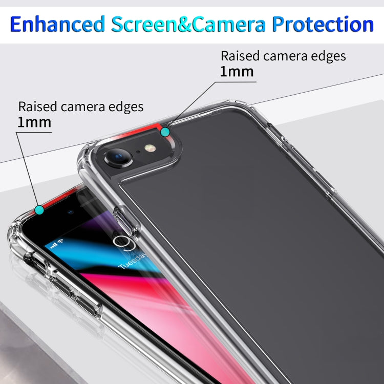 For iPhone SE 2022 / SE 2020 / 8 / 7 Shockproof Thickening Acrylic Protective Case(Transparent)