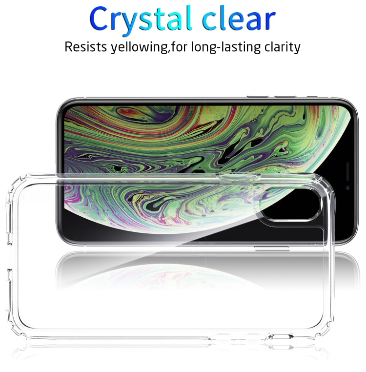 For iPhone X / XS Shockproof Thickening Acrylic Protective Case(Transparent)