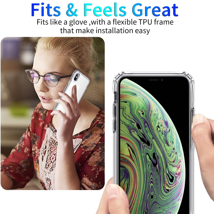For iPhone X / XS Shockproof Thickening Acrylic Protective Case(Transparent)