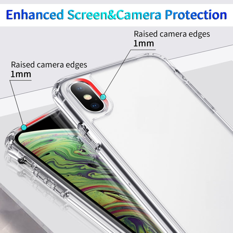 For iPhone X / XS Shockproof Thickening Acrylic Protective Case(Transparent)
