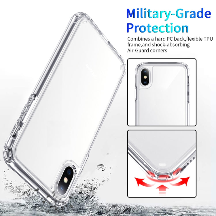 For iPhone X / XS Shockproof Thickening Acrylic Protective Case(Transparent)