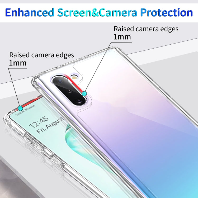 For Galaxy Note 10+ Shockproof Thickening Acrylic Protective Case(Transparent)