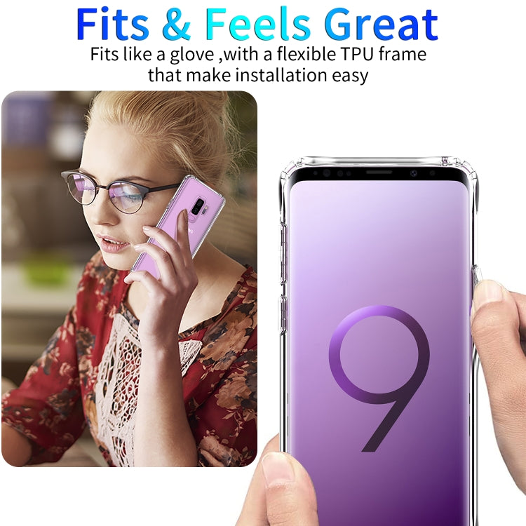 For Galaxy S9 Shockproof Thickening Acrylic Protective Case(Transparent)