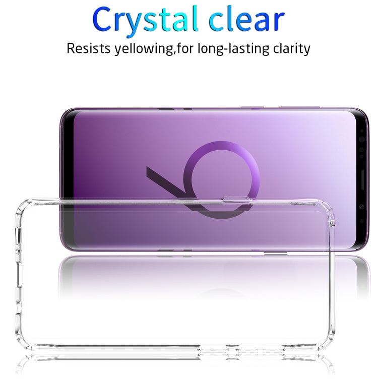 For Galaxy S9+ Shockproof Thickening Acrylic Protective Case(Transparent)