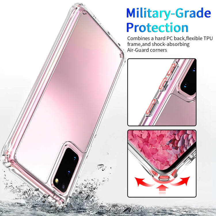 For Galaxy S20 Shockproof Thickening Acrylic Protective Case(Transparent)
