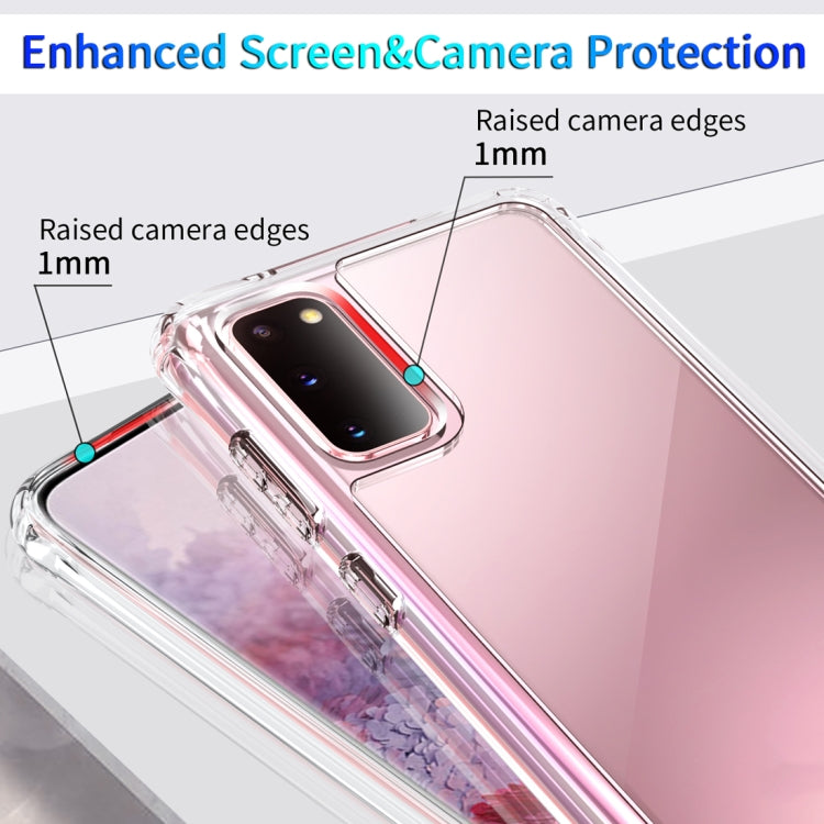 For Galaxy S20+ Shockproof Thickening Acrylic Protective Case(Transparent)