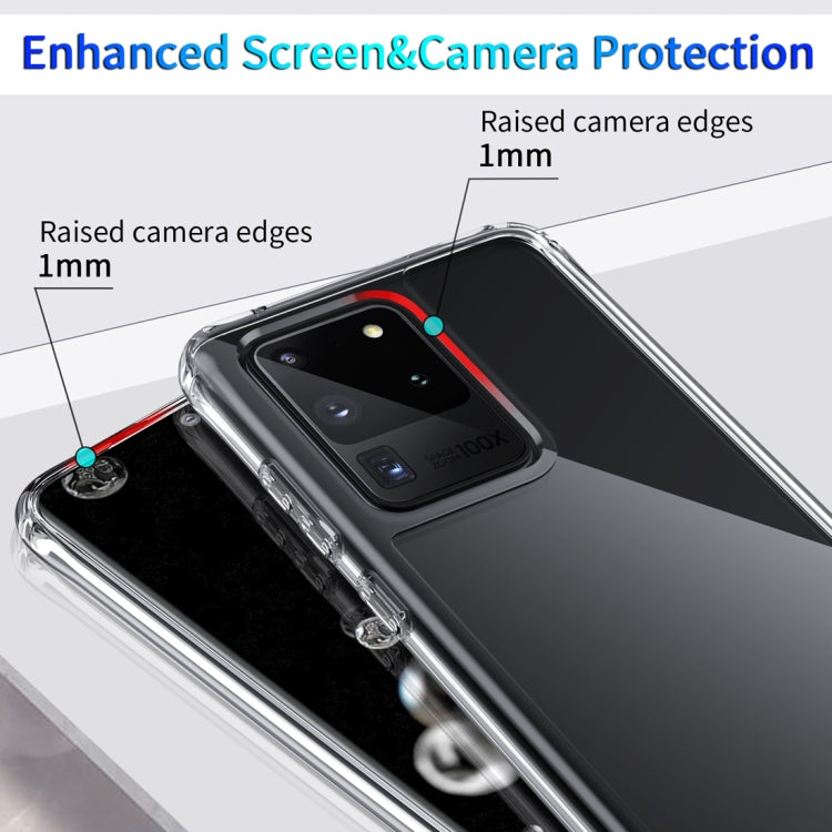 For Galaxy S20 Ultra Shockproof Thickening Acrylic Protective Case(Transparent)