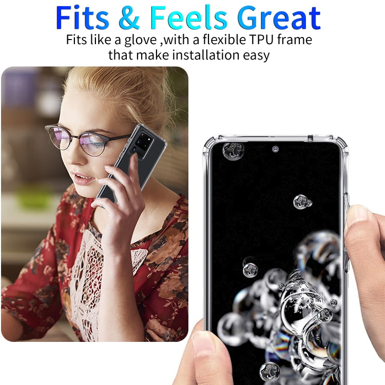 For Galaxy S20 Ultra Shockproof Thickening Acrylic Protective Case(Transparent)