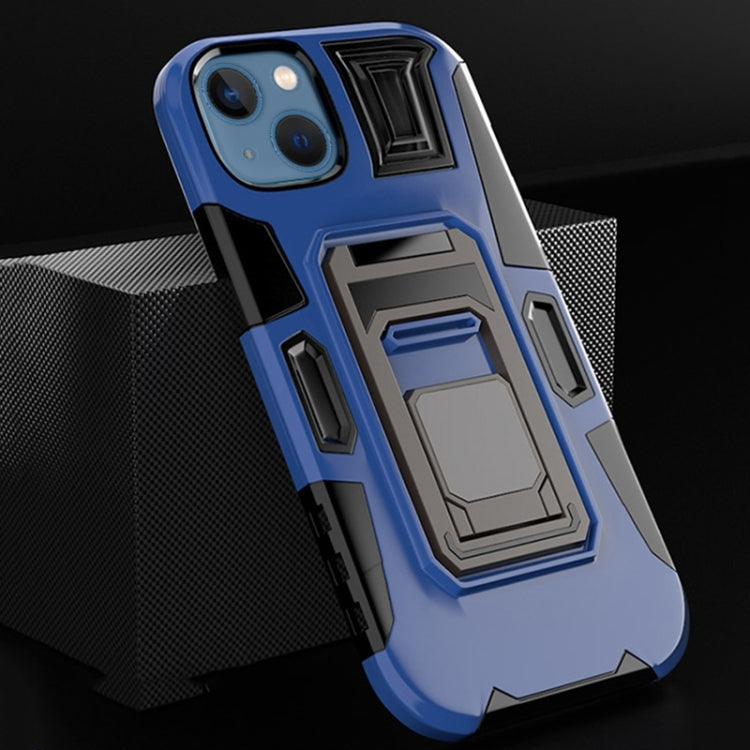 For iPhone 14 MechaWarrior Multifunctional Holder Phone Case