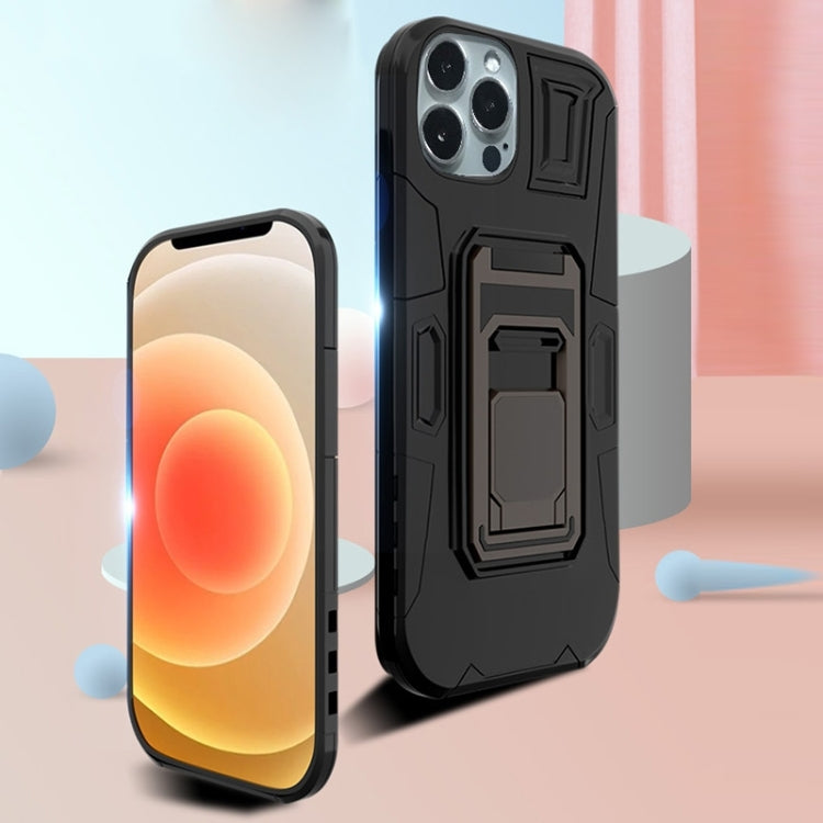 For iPhone 14 Pro MechaWarrior Multifunctional Holder Phone Case
